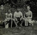 1953 - Etienne et Jean Falisse avec Rose Ferin